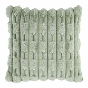 Poduszka dekoracyjna z mikropluszu 50x50 cm Carved Fur – Bianca obraz