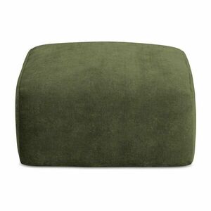 Zielony podnóżek z tkaniny szenilowej Leila – Makamii obraz