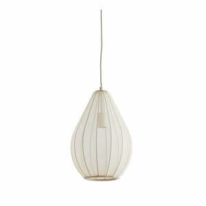 Beżowa lampa wisząca z tekstylnym kloszem ø 28 cm Itela – Light & Living obraz
