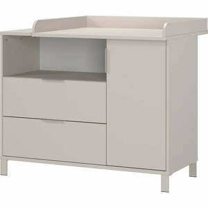 Kremowa komoda dziecięca z przewijakiem 115x102x77 cm Alkmaar – Germania obraz