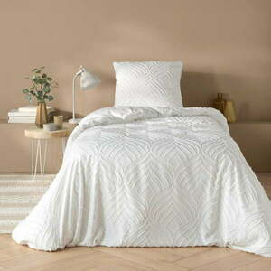 Biała pościel jednoosobowa z mikrowłókna 140x200 cm Heltie – douceur d'intérieur obraz