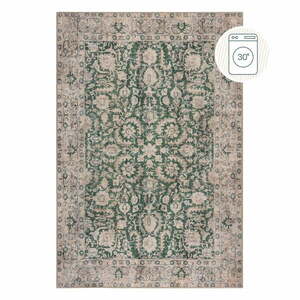 Zielony dywan odpowiedni do prania 190x290 cm Beau Floral – Flair Rugs obraz