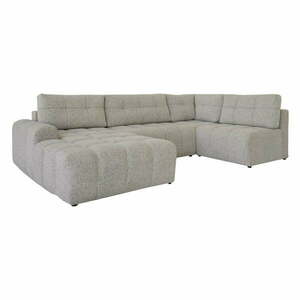 Jasnobrązowy rozkładany narożnik modułowy ze schowkiem (prawostronny) Lulu – Miuform obraz