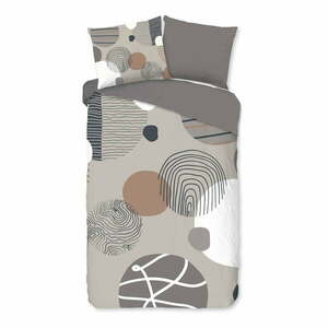 Szara bawełniana pościel jednoosobowa 140x220 cm Hendrik – Good Morning obraz