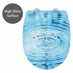 Deska sedesowa wolnoopadająca 38 x 45 cm Droplets – Wenko obraz