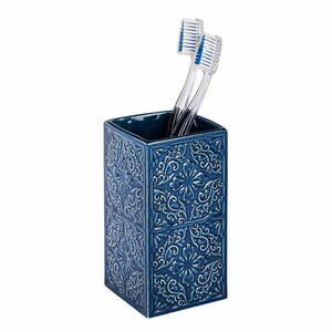 Granatowy kubek na szczoteczki do zębów Wenko Cordoba obraz
