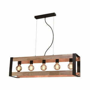 Czarna lampa wisząca 20x90 cm Varna – Candellux Lighting obraz
