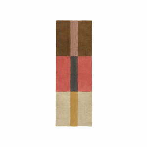 Wełniany chodnik tkany ręcznie 80x230 cm Chroma Spiced Coral – Lorena Canals obraz