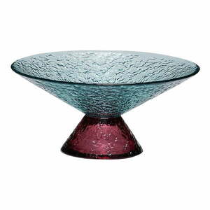 Czerwono-niebieska szklana misa na owoce ø 15 cm Bonbon – Hübsch obraz