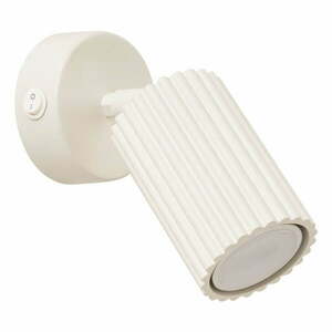 Kremowa lampa punktowa 8x16 cm Gleam – Sollux obraz