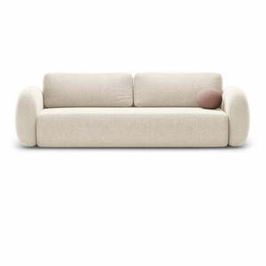 Kremowa rozkładana/ze schowkiem sofa z tkaniny szenilowej 262 cm Tonale – Cosmopolitan Design obraz