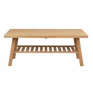 Stolik ze szlifowanego drewna dębowego Rowico Brooklyn, 130x75 cm obraz