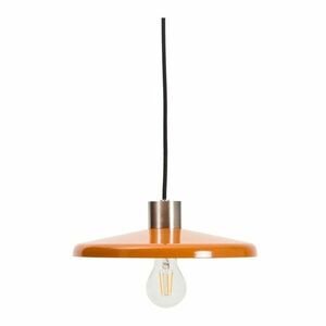Pomarańczowa lampa wisząca z metalowym kloszem Nuvira – Kave Home obraz