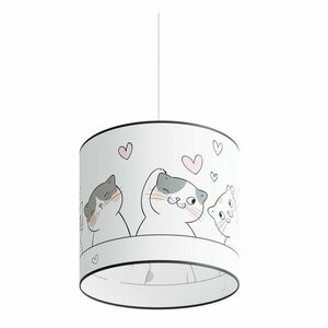 Biała lampa dziecięca Puss – Sollux obraz