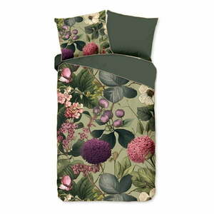 Pościel jednoosobowa z satyny bawełnianej w kolorze khaki 140x220 cm Onaz – Descanso obraz