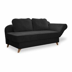 Antracytowy sztruksowy szezlong (prawostronny) Chic Charlotte – Miuform obraz