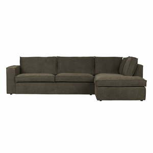 Ciemnobrązowy narożnik WOOOD Freddie, prawostronny obraz