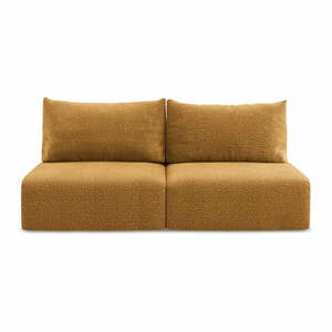 Pomarańczowa rozkładana/ze schowkiem sofa 216 cm Kalena – Makamii obraz