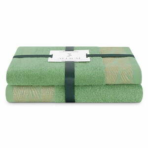 Jasnozielone bawełniane ręczniki zestaw 2 szt. frotte Allium – Restilo obraz