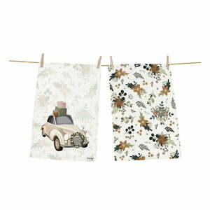 Bawełniane ścierki ze świątecznym motywem zestaw 2 szt. 50x70 cm – Butter Kings obraz