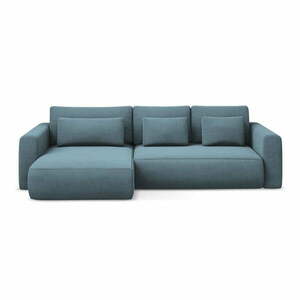 Jasnoniebieski rozkładany/ze schowkiem narożnik (lewostronny/z szezlongiem) Kapua – Makamii obraz