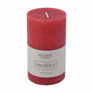 Czerwona świeczka Rustic candles by Ego dekor Rust, 38 h obraz