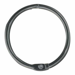 Kółka do zasłony prysznicowej w kolorze matowej czerni zestaw 12 szt. Ringo Small – Spirella obraz