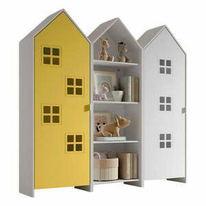 Żółto-biała szafa dziecięca otwarta 173x171, 5 cm CASAMI BRUGES – Vipack obraz