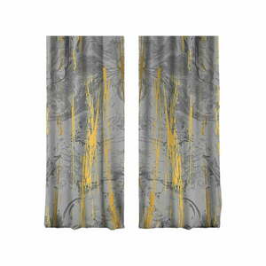 Szaro-złote zasłony zestaw 2 szt. 140x260 cm – Mila Home obraz