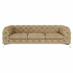 Jasnobrązowa aksamitna sofa 243 cm Chelsea – Ropez obraz