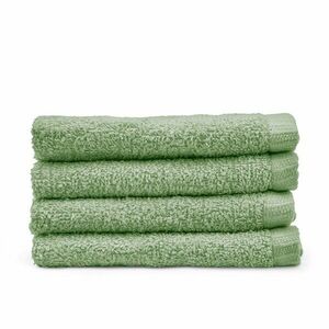 Zielone bawełniane ręczniki zestaw 4 szt. szybkoschnące/frotte 30x30 cm Quick Dry – Catherine Lansfield obraz