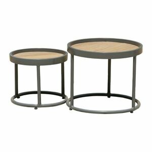 Okrągłe stoliki ogrodowe zestaw 2 szt. ø 50 cm Silea – Garden Pleasure obraz