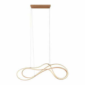 Lampa wisząca LED w kolorze złota z metalowym kloszem Nala – Trio Select obraz