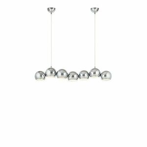 Metalowa lampa wisząca w kolorze srebra z metalowym kloszem Cupolo – Markslöjd obraz