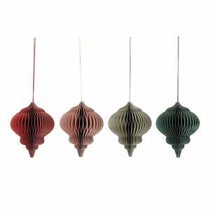 Papierowe ozdoby świąteczne zestaw 4 szt. Milay – Bloomingville obraz