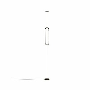 Czarna lampa stojąca LED (wysokość 300 cm) Bow – Kave Home obraz