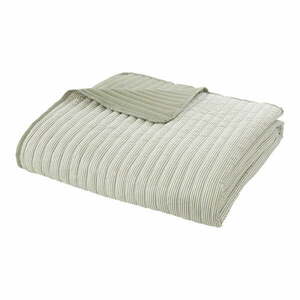 Zielona narzuta pikowana 220x230 cm Stripe – Catherine Lansfield obraz