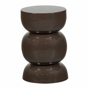 Metalowy okrągły stolik ø 30 cm Breno – WOOOD obraz