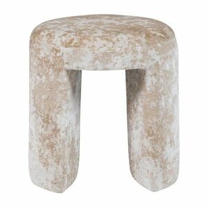 Beżowy tapicerowany stołek Charlie – WOOOD obraz