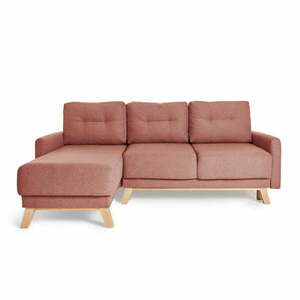 Różowy rozkładany narożnik Bonami Selection Pop obraz