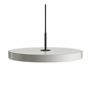 Jasnoszara lampa wisząca LED z metalowym kloszem ø 43 cm Asteria Medium – UMAGE obraz