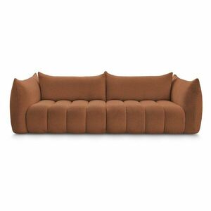 Pomarańczowa sofa z materiału bouclé 286 cm Azra – Bobochic Paris obraz