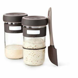 Zestaw do robienia zakwasu ze szpatułką 2 szt. 700 ml – Lékué obraz