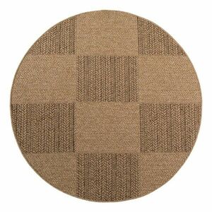 Brązowy okrągły dywan odpowiedni na zewnątrz ø 160 cm Timber 1405 – Ayyildiz Carpets obraz