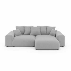 Jasnoszary rozkładany narożnik ze schowkiem (strona zmienna) Luma – Ropez obraz