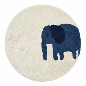 Bawełniany dywan dziecięcy odpowiedni do prania/tkany ręcznie w kolorze kości słoniowej ø100 cm Tandani – Kave Home obraz