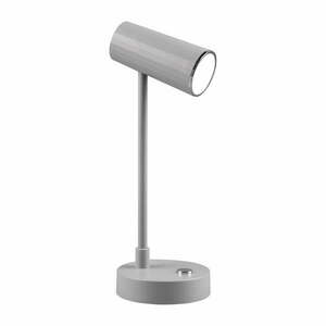 Jasnoszara lampa stołowa LED ze ściemniaczem (wys. 28 cm) Lenny – Reality obraz