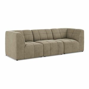 Brązowa aksamitna sofa 255 cm Aloha – Makamii obraz