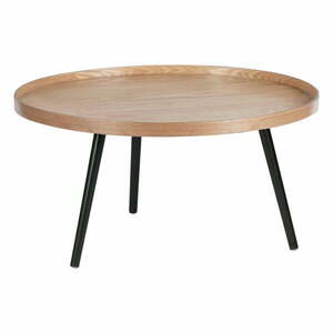 Beżowo-czarny stolik WOOOD Mesa, ø 78 cm obraz