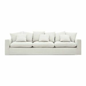 Biała lniana sofa 340 cm Nora – Kave Home obraz